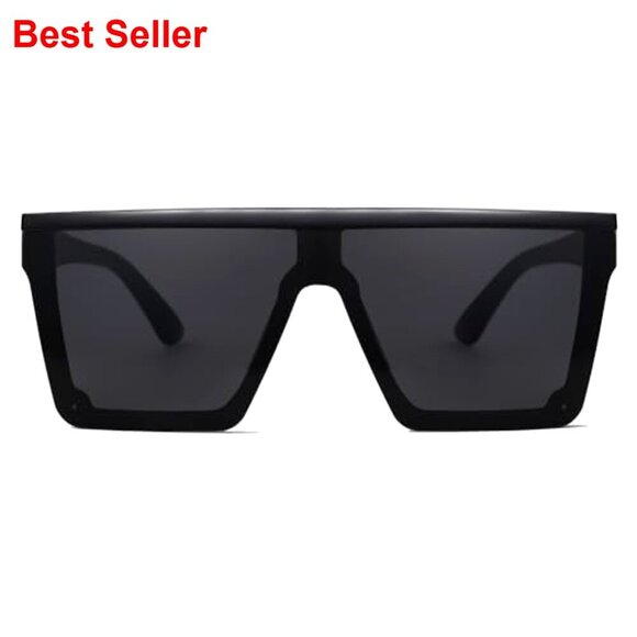 Square Frame Sunglasses with Mirrored Lenses UV400 Protection main image 7